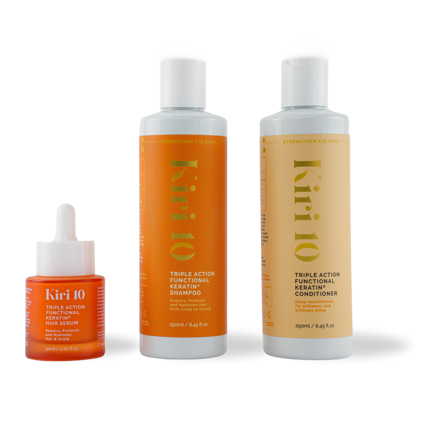 KIRICARE™ | REPAIR, PROTECT & HYDRATE KERATIN HAIR CARE TRIO