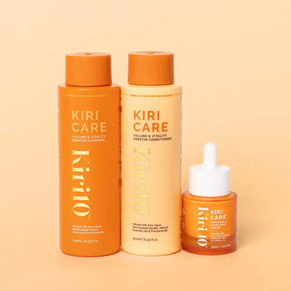 KIRICARE™ | Keratin Shampoo, Conditioner & Serum Trio